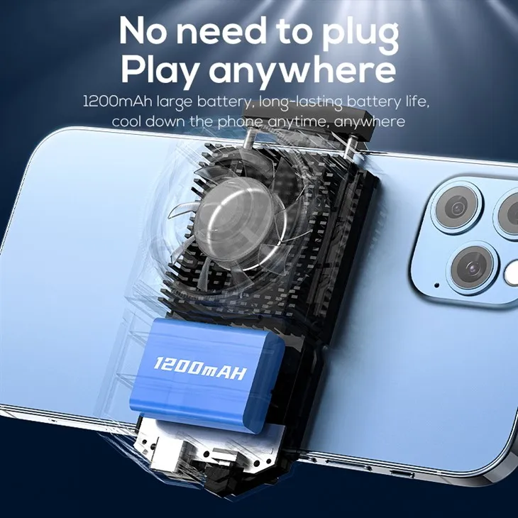 Semiconductor Phone Radiator With 1200mAh Battery For Game For Peace
